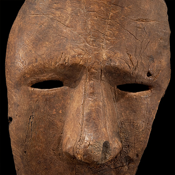 Inuit Fragementary Anthropomorphic  Face Mask